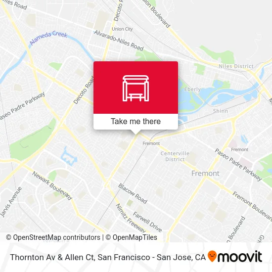 Thornton Av & Allen Ct map