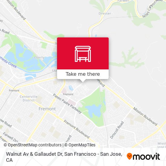 Walnut Av & Gallaudet Dr map