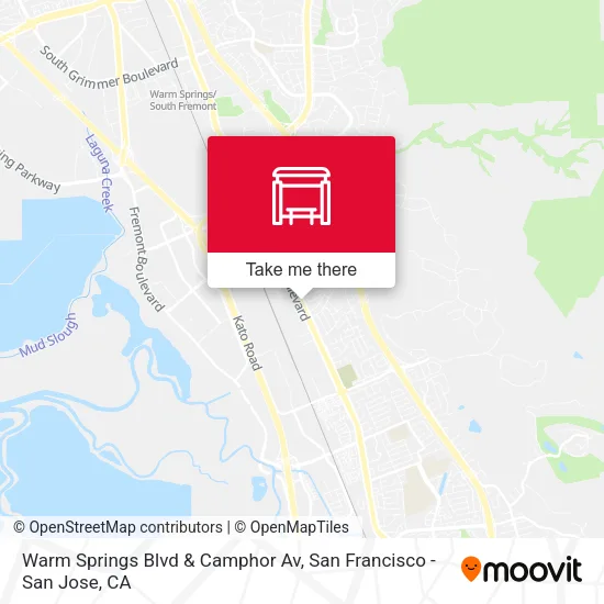 Warm Springs Blvd & Camphor Av map