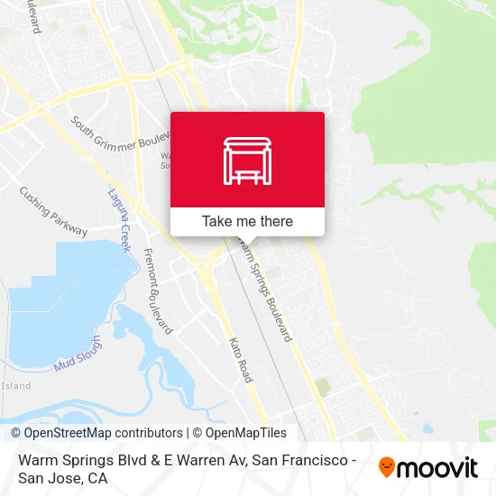 Warm Springs Blvd & E Warren Av map