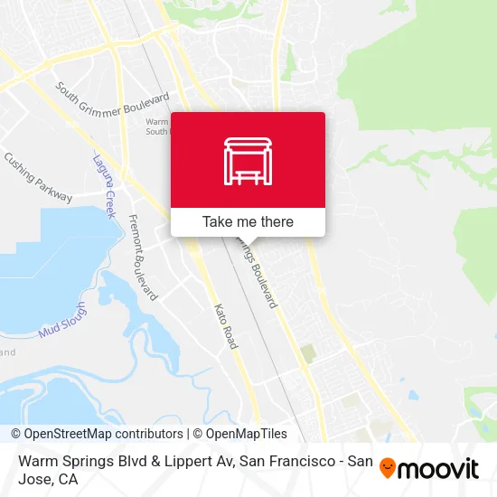Warm Springs Blvd & Lippert Av map