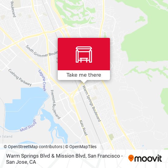 Warm Springs Blvd & Mission Blvd map