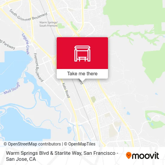 Warm Springs Blvd & Starlite Way map