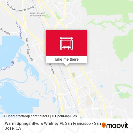 Warm Springs Blvd & Whitney Pl map