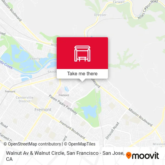 Walnut Av & Walnut Circle map