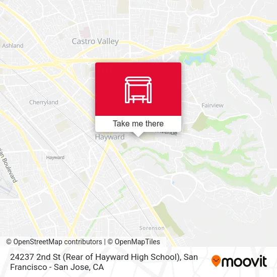 24237 2nd St (Rear of Hayward High School) map