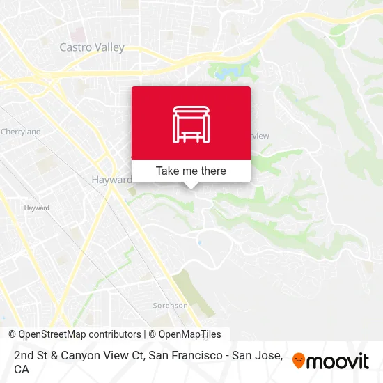 2nd St & Canyon View Ct map