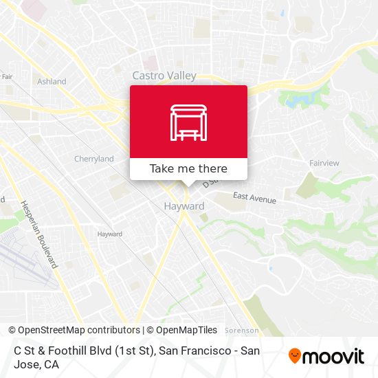 Mapa de C St & Foothill Blvd (1st St)