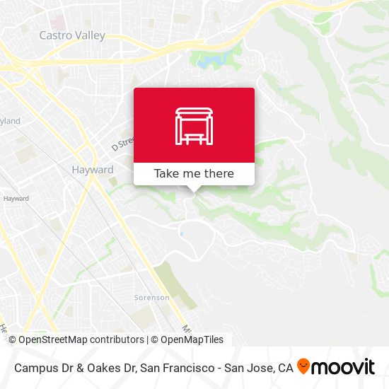 Campus Dr & Oakes Dr map
