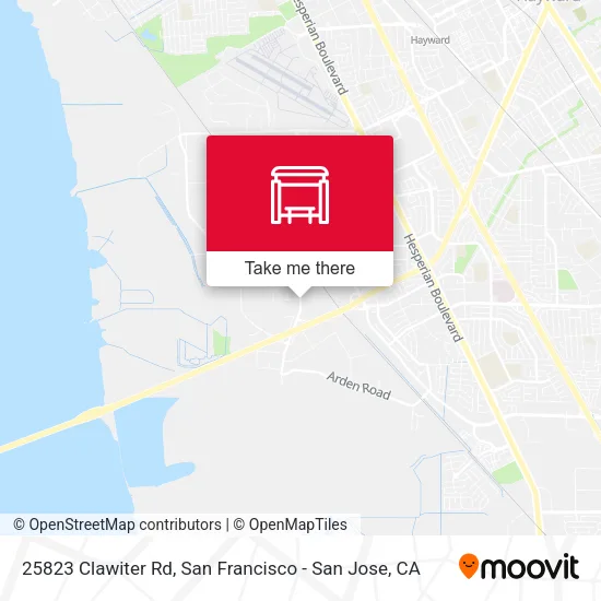 25823 Clawiter Rd map