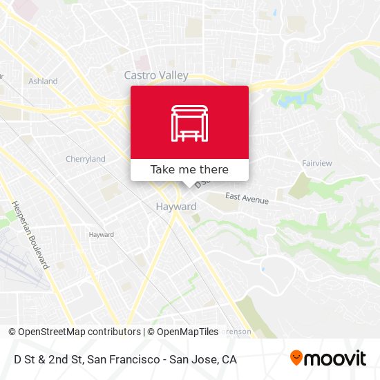 D St & 2nd St map