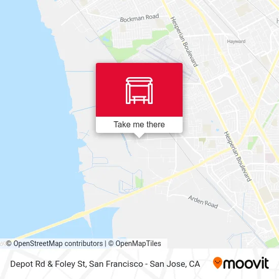 Depot Rd & Foley St map