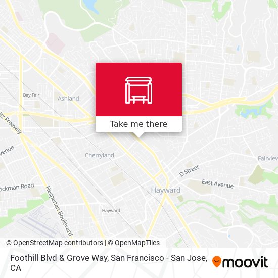 Foothill Blvd & Grove Way map