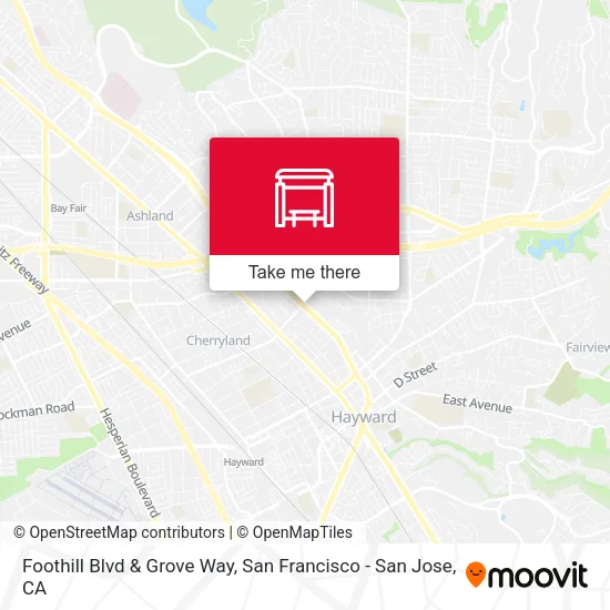 Mapa de Foothill Blvd & Grove Way