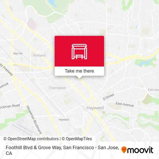 Mapa de Foothill Blvd & Grove Way