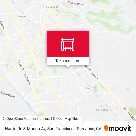 Harris Rd & Manon Av map