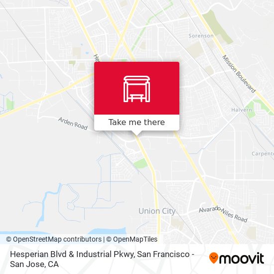 Hesperian Blvd & Industrial Pkwy map