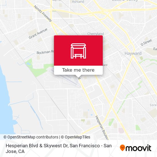 Hesperian Blvd & Skywest Dr map