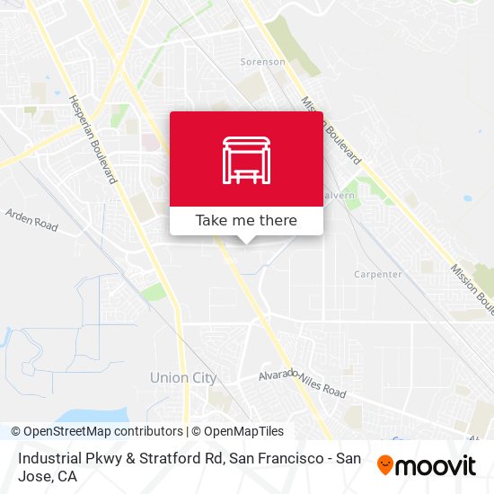Industrial Pkwy & Stratford Rd map