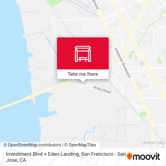 Investment Blvd + Eden Landing map