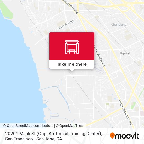 20201 Mack St (Opp. Ac Transit Training Center) map