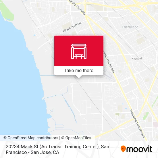 20234 Mack St (Ac Transit Training Center) map