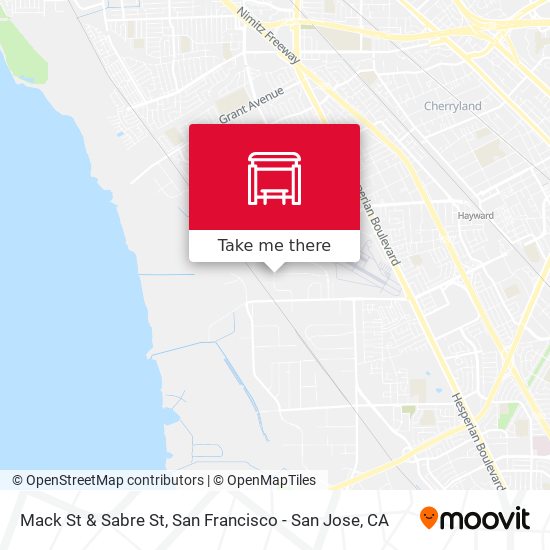 Mack St & Sabre St map