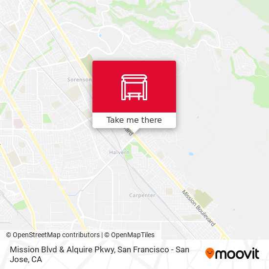 Mapa de Mission Blvd & Alquire Pkwy