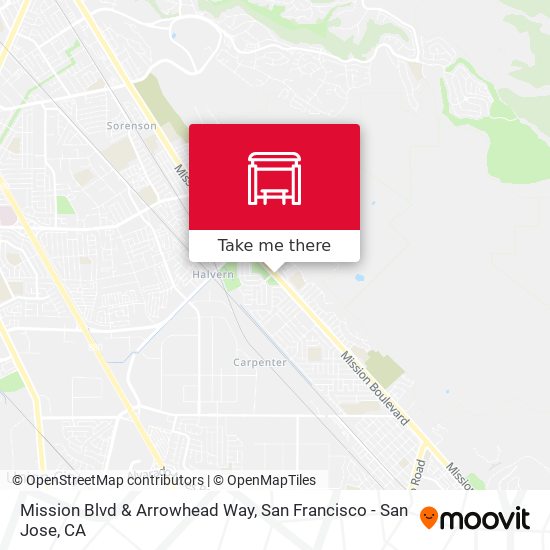 Mission Blvd & Arrowhead Way map