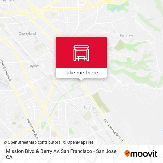 Mission Blvd & Berry Av map