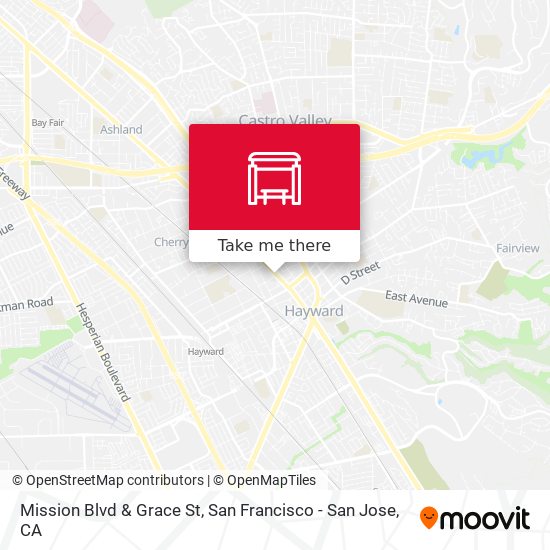 Mission Blvd & Grace St map