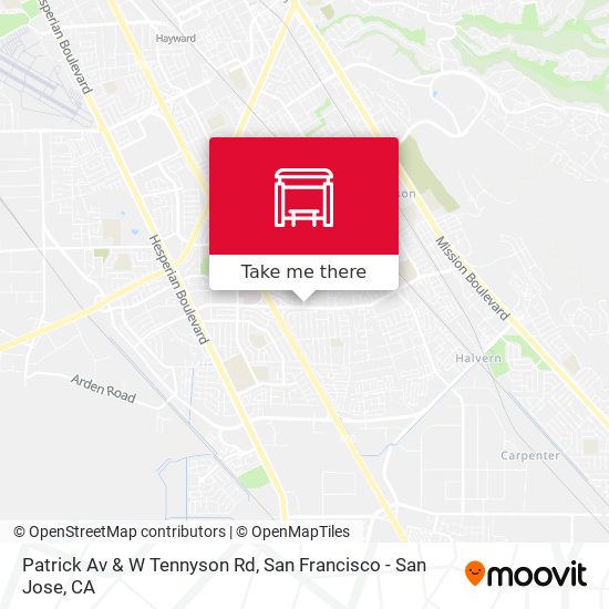Patrick Av & W Tennyson Rd map