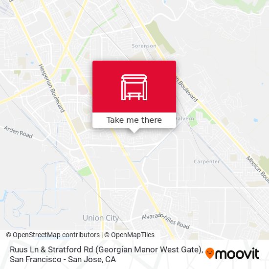 Ruus Ln & Stratford Rd (Georgian Manor West Gate) map