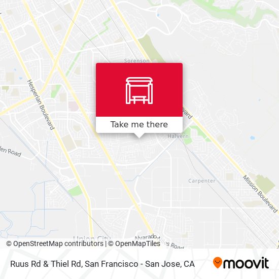 Ruus Rd & Thiel Rd map