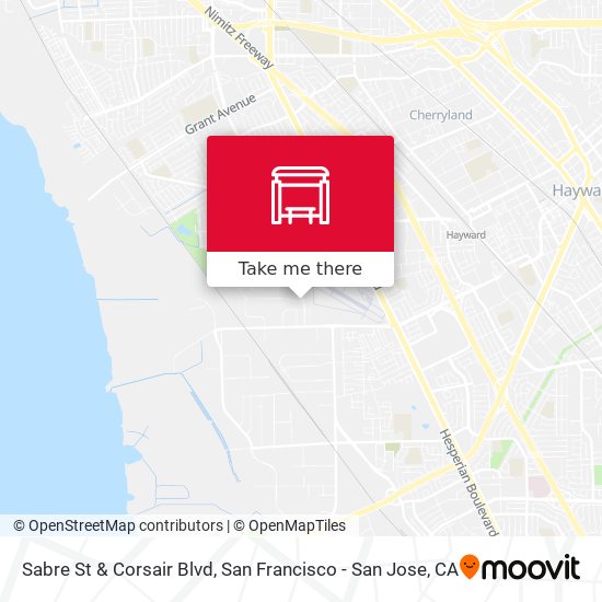 Sabre St & Corsair Blvd map