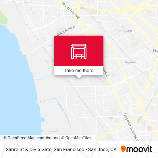 Sabre St & Div 6 Gate map