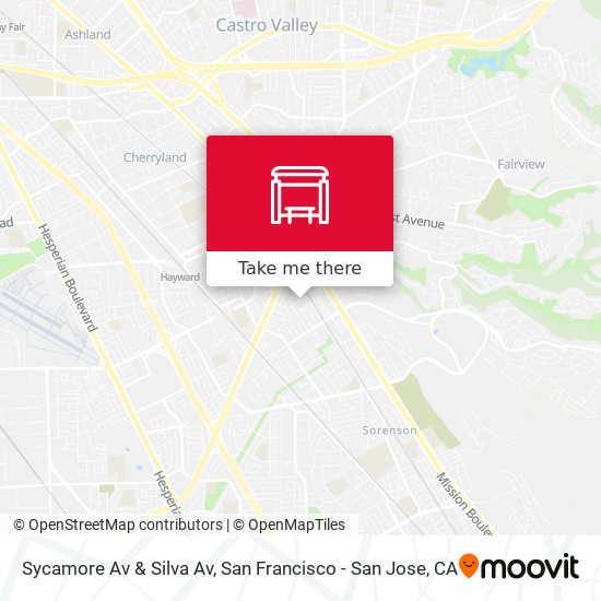 Sycamore Av & Silva Av map