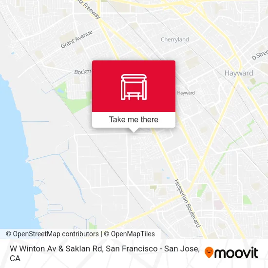 W Winton Av & Saklan Rd map