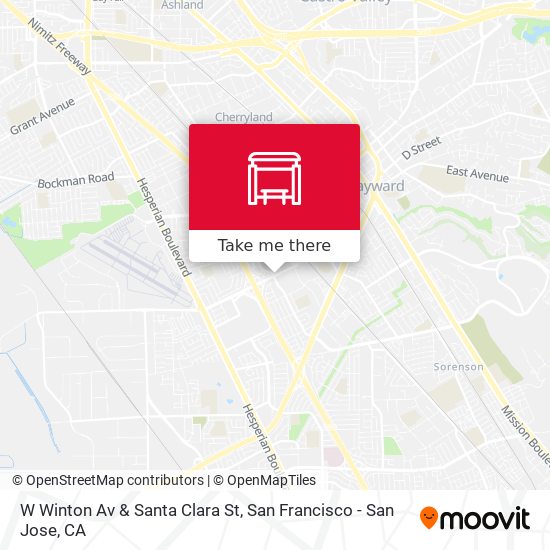 Mapa de W Winton Av & Santa Clara St