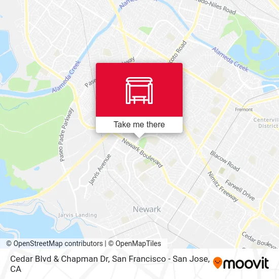 Cedar Blvd & Chapman Dr map