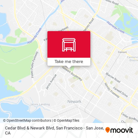 Cedar Blvd & Newark Blvd map