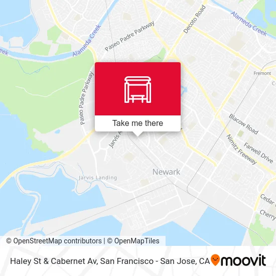 Haley St & Cabernet Av map