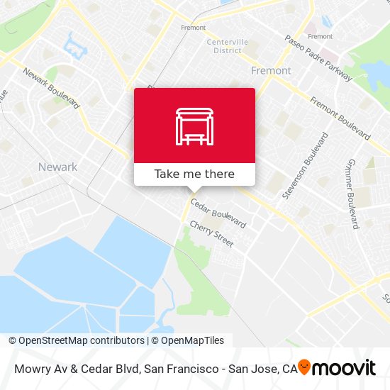 Mapa de Mowry Av & Cedar Blvd