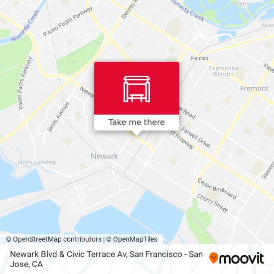Mapa de Newark Blvd & Civic Terrace Av