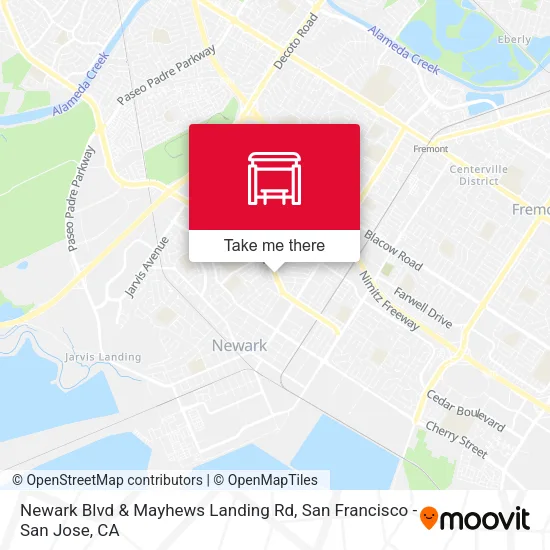 Newark Blvd & Mayhews Landing Rd map