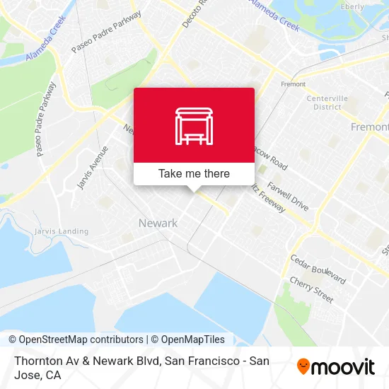 Thornton Av & Newark Blvd map