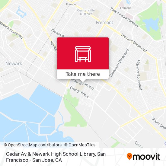 Mapa de Cedar Av & Newark High School Library