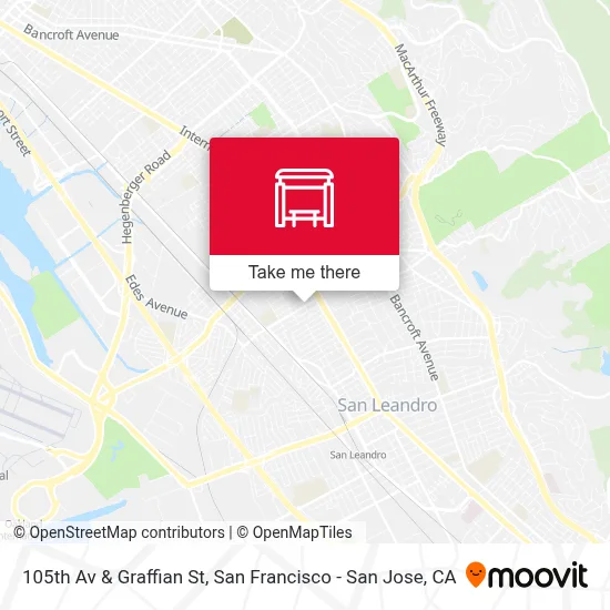 105th Av & Graffian St map