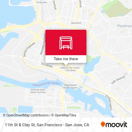 11th St & Clay St map