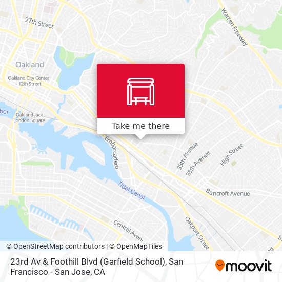 Mapa de 23rd Av & Foothill Blvd (Garfield School)